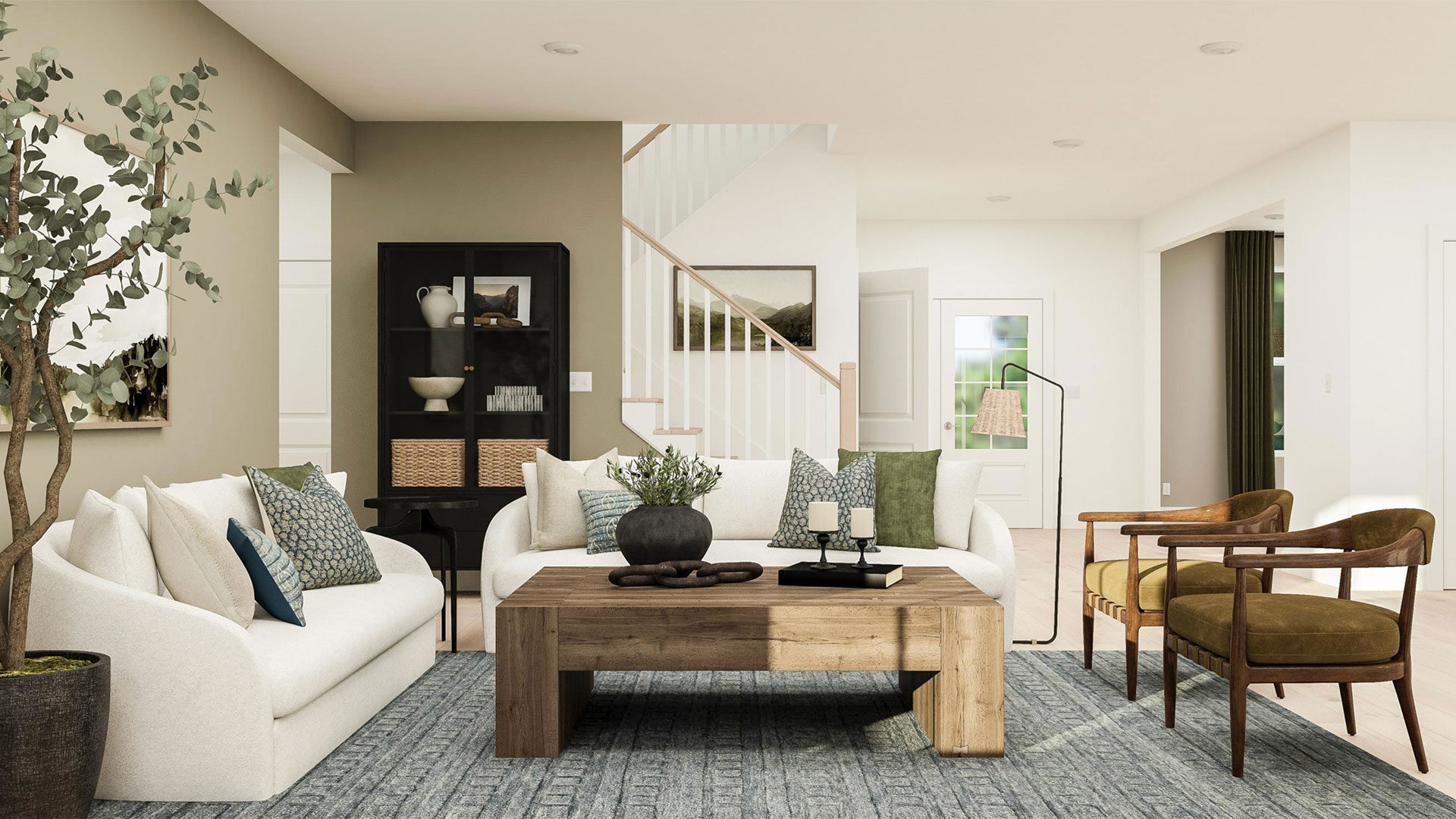 Grandmillennial living room